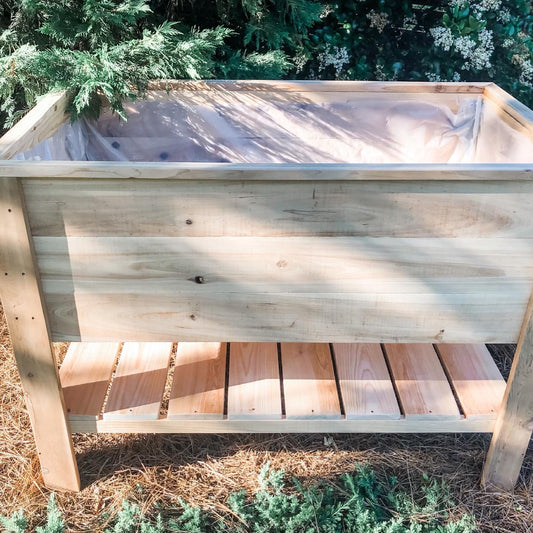 Organic Cypress Cedar Raised Planter Box